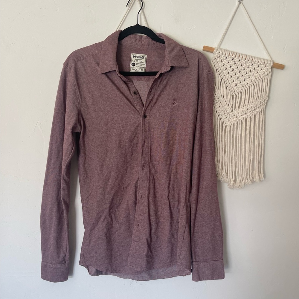 Young LA long sleeve button down shirt